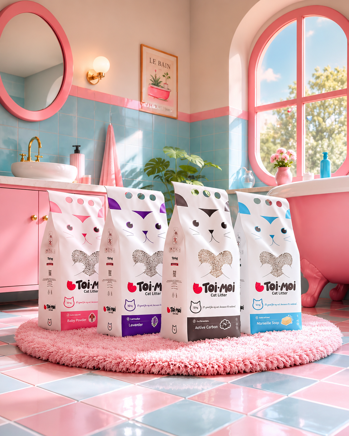 CÁT VỆ SINH THỔ NHỸ KỲ CHO MÈO VÀ HAMSTER - TOI MOI - TÚI 5 KG