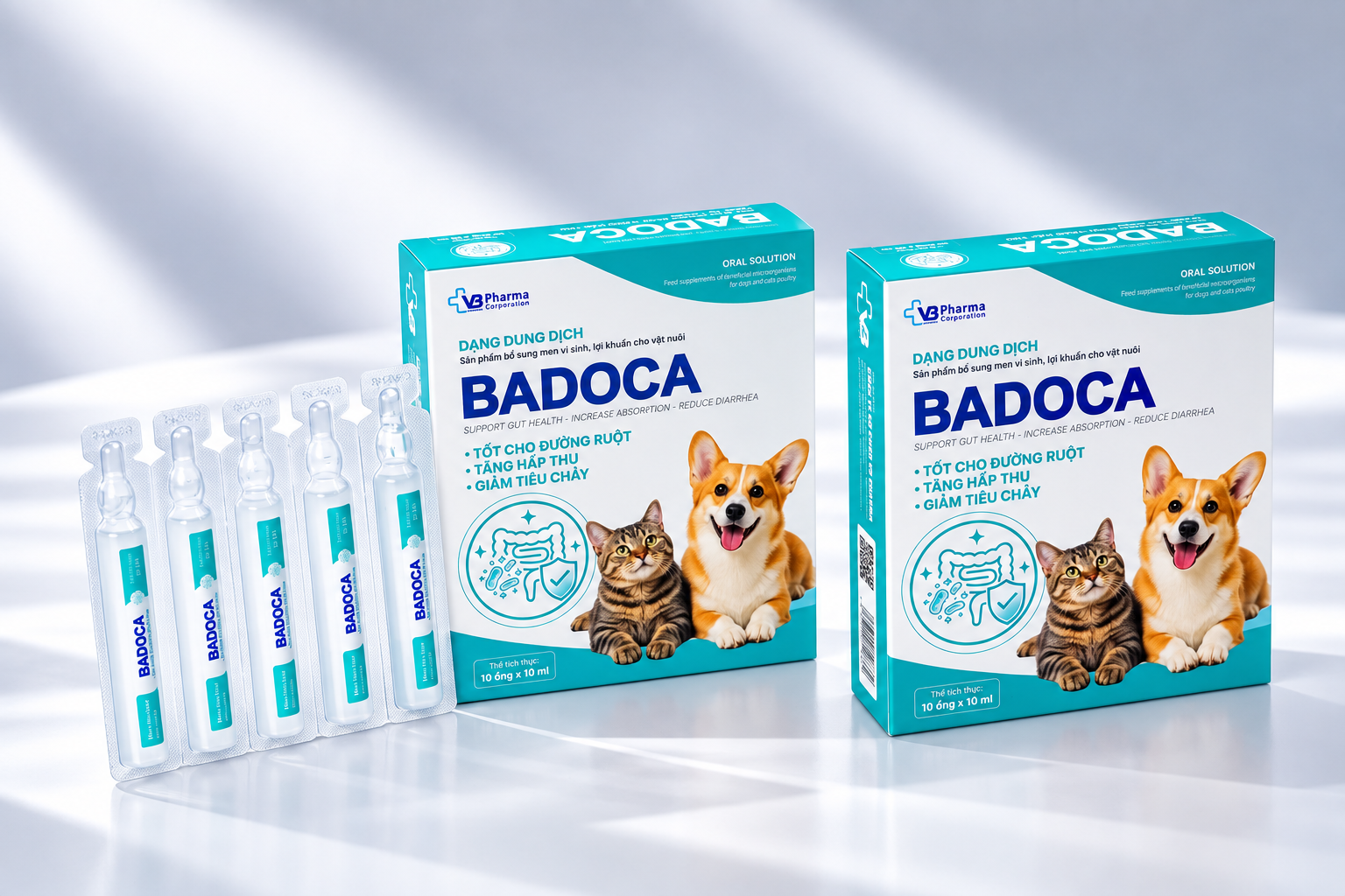 BADOCA - Ống men uống tiêu hóa cho chó, mèo