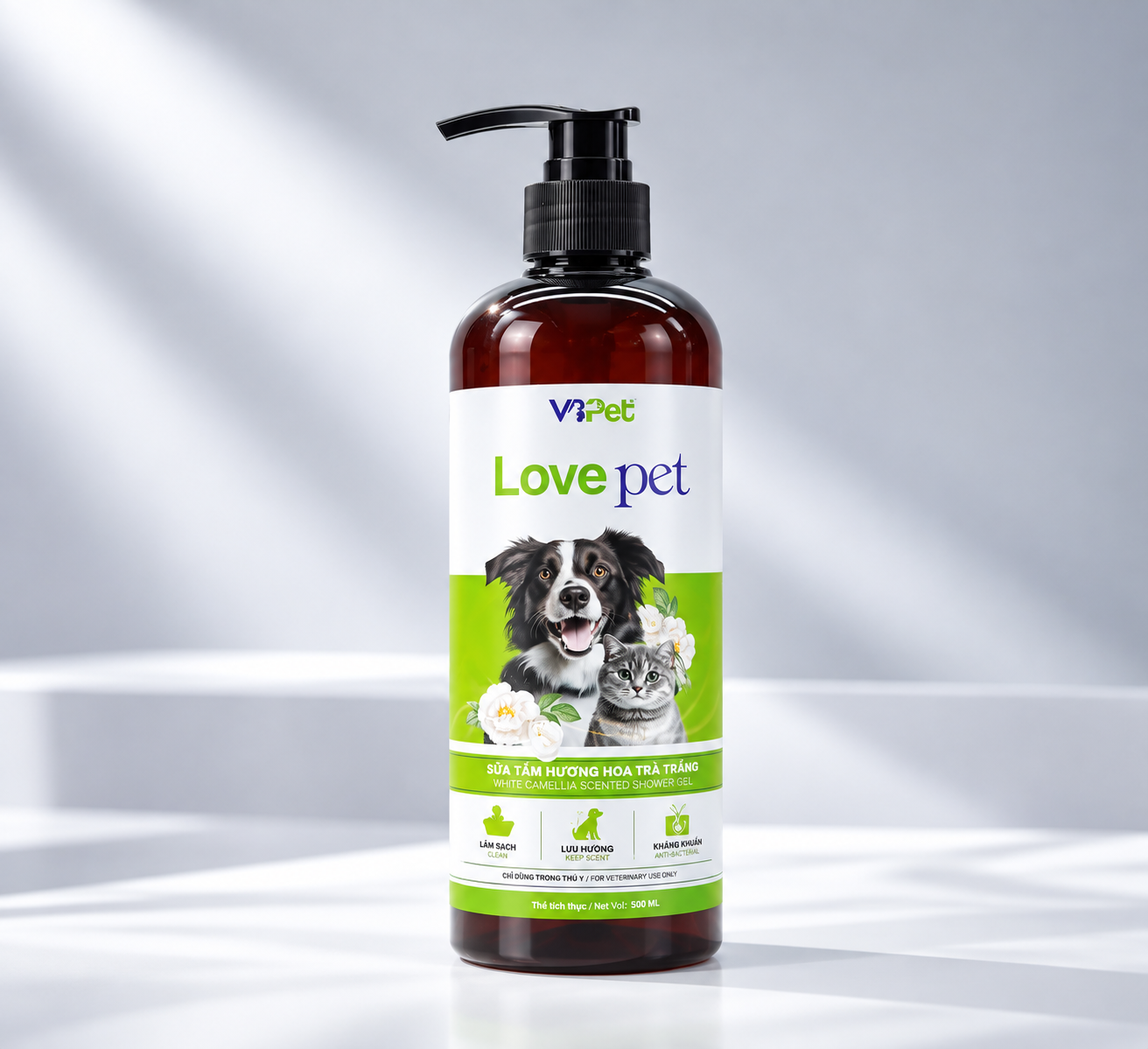 LOVE PET - Sữa tắm lưu hương trà trắng - 500 ML